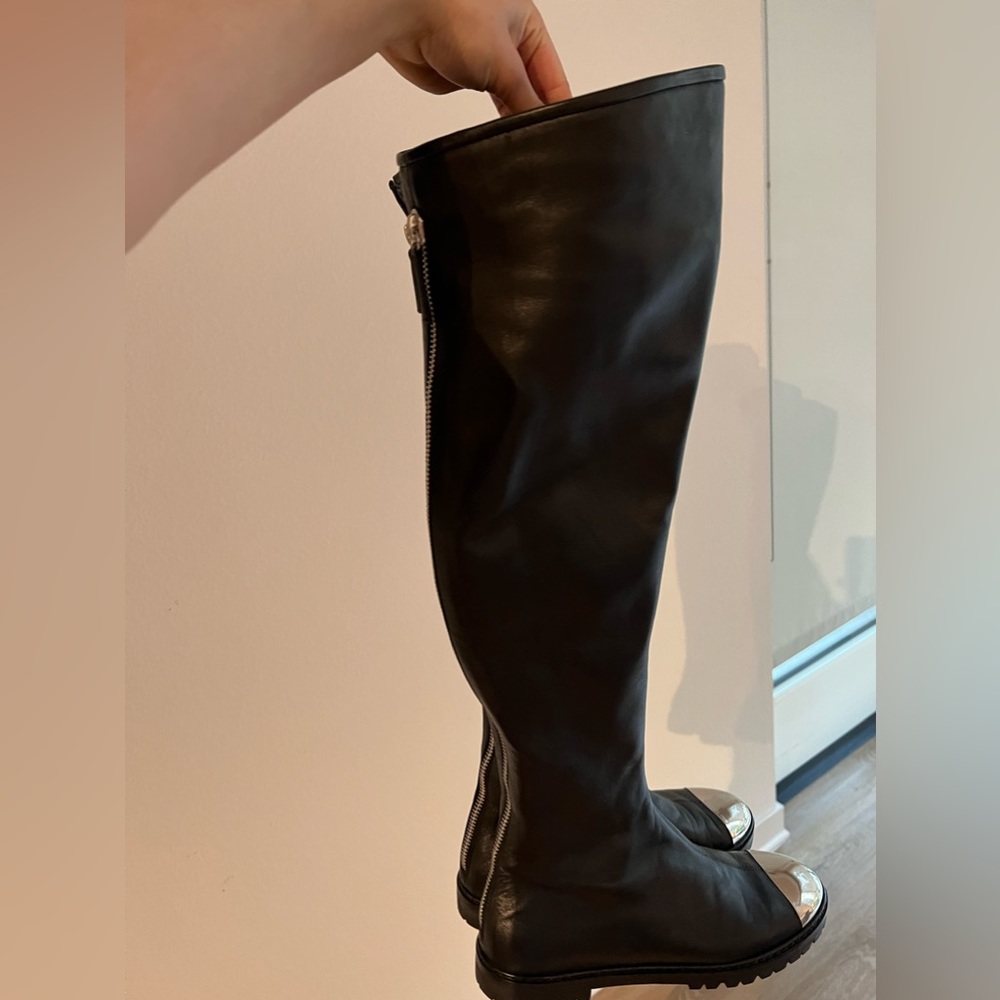 NEW BLACK GIUSEPPE ZANOTTI RIDING BOOTS